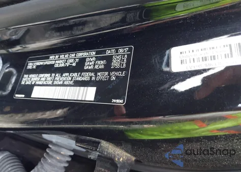 2018 Volvo S90 T5 Momentum z USA, uszkodzony, nr VIN LVY982MK1JP029130